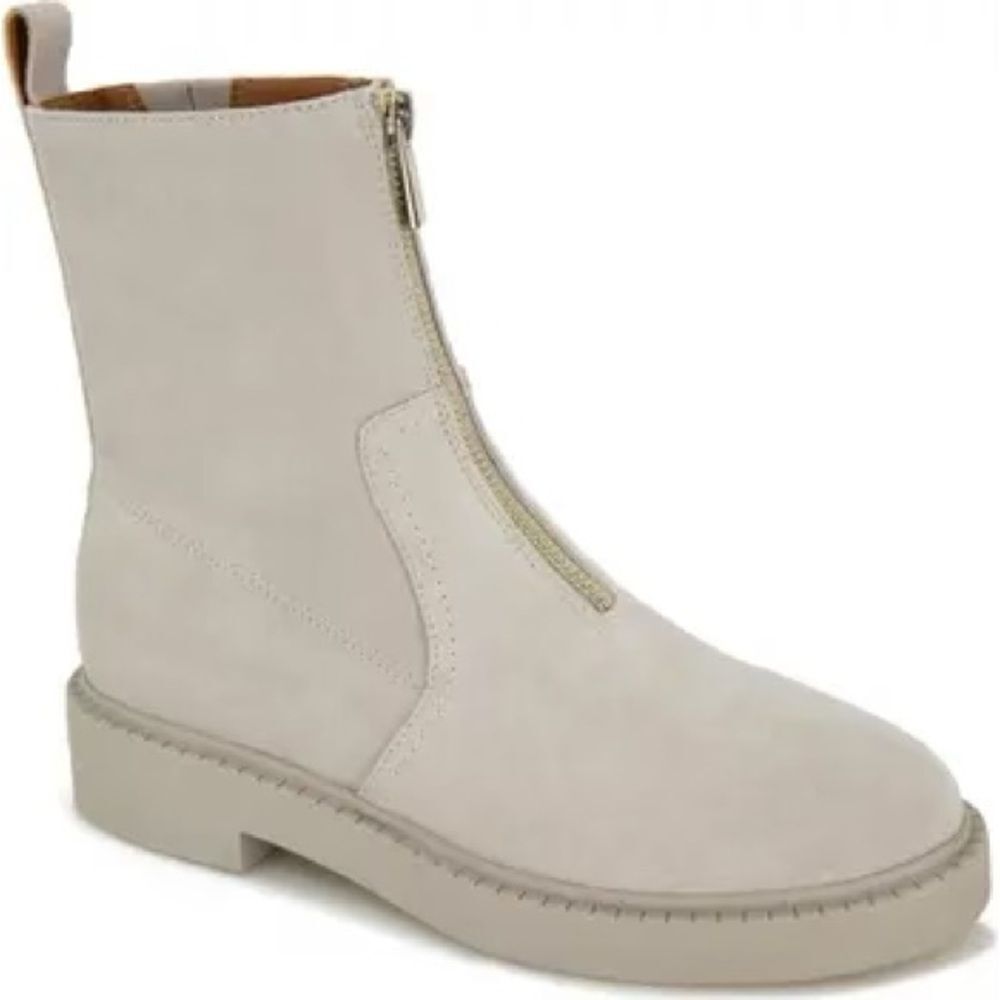 Andre Assous Vernon Water-Resistant Suede Bootie – Light Grey – Size 11 (NWOB)